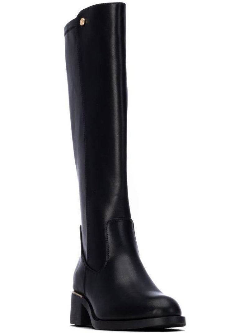 Botte décontractée à talon fermeture éclair Noir - Kiabi