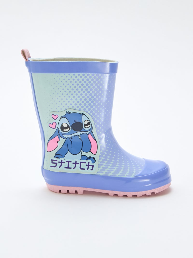 Botte en caoutchouc 'Angel' 'Stitch' 'Disney' Bleu - Kiabi