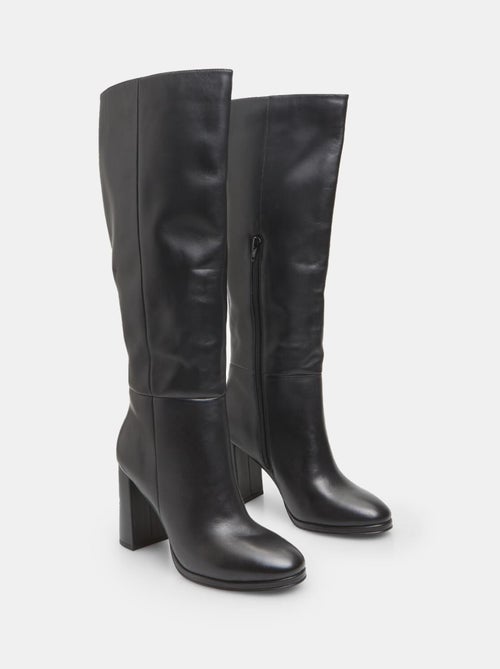 Botte en cuir avec talon BATA - Kiabi