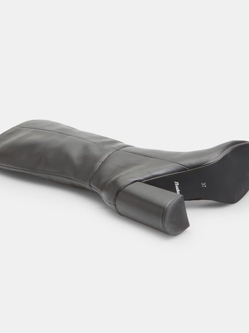 Botte en cuir avec talon BATA - Kiabi