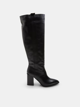 Botte en cuir avec talon BATA