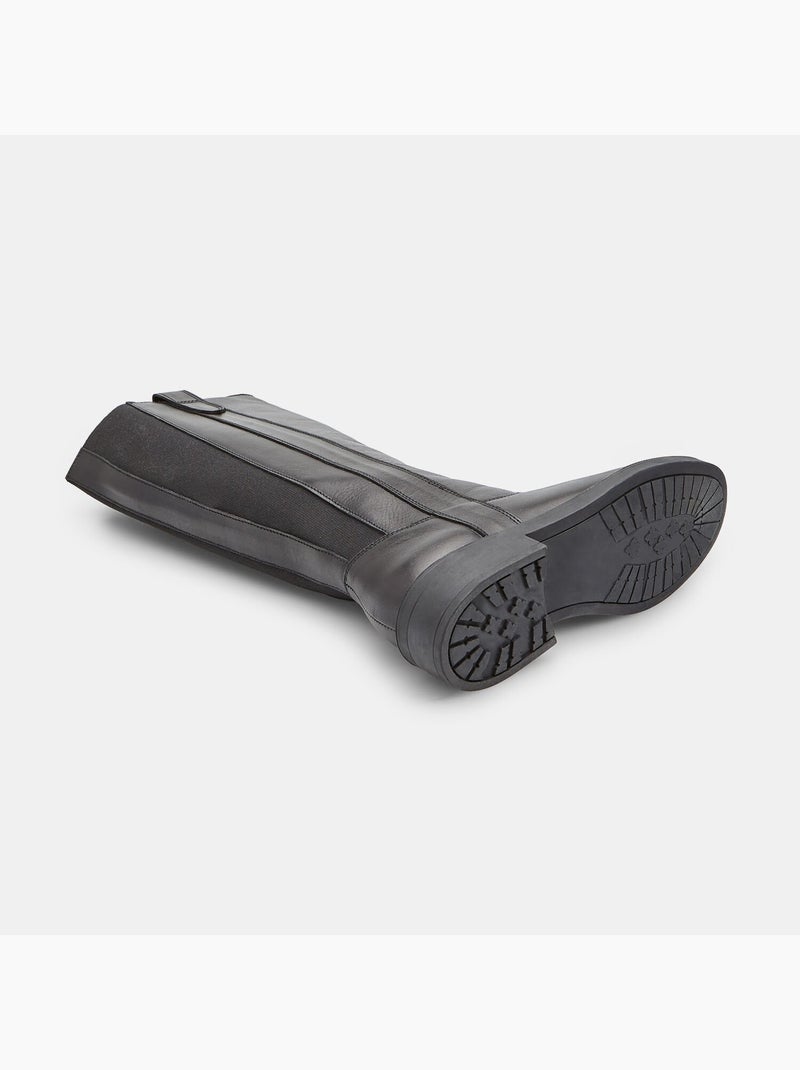 Botte en cuir  Bata Noir - Kiabi