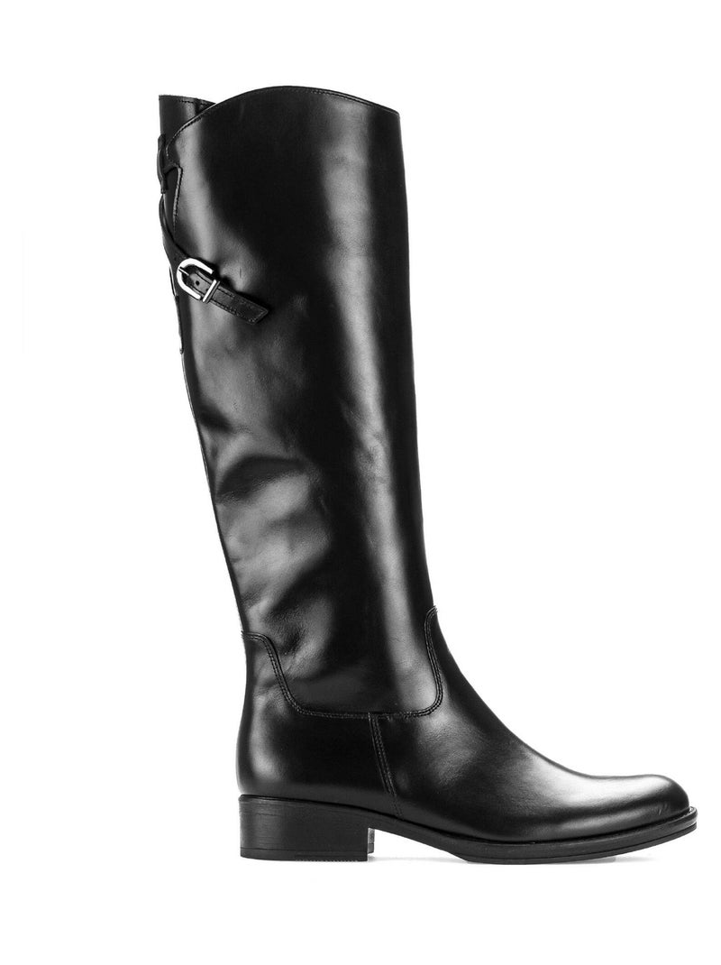 Botte  en cuir lisse Gabor Noir Noir - Kiabi