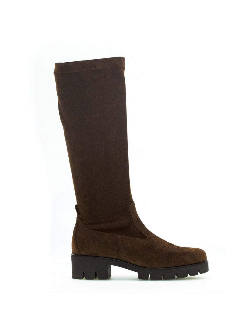 Botte  en velours Gabor Marron - Kiabi