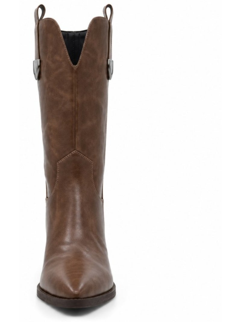 Botte matériau synthétique montevita Marron - Kiabi