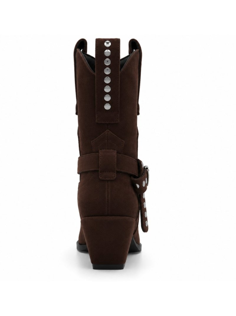 Botte matériau synthétique montevita Marron - Kiabi