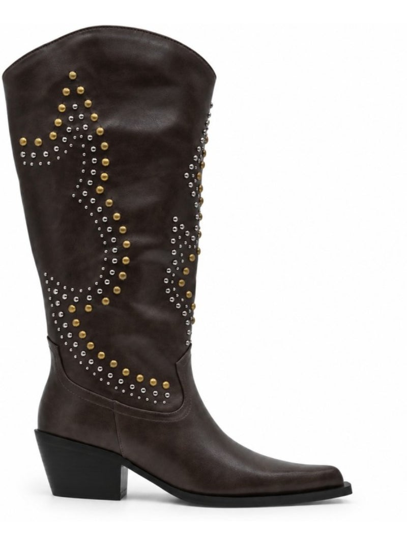 Botte matériau synthétique montevita Marron - Kiabi