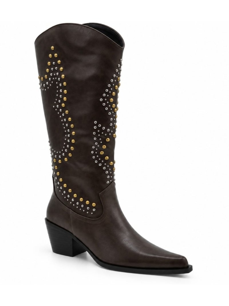 Botte matériau synthétique montevita Marron - Kiabi