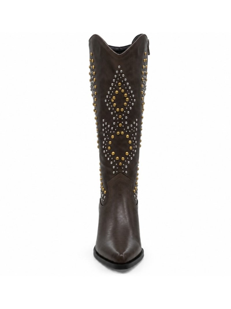 Botte matériau synthétique montevita Marron - Kiabi