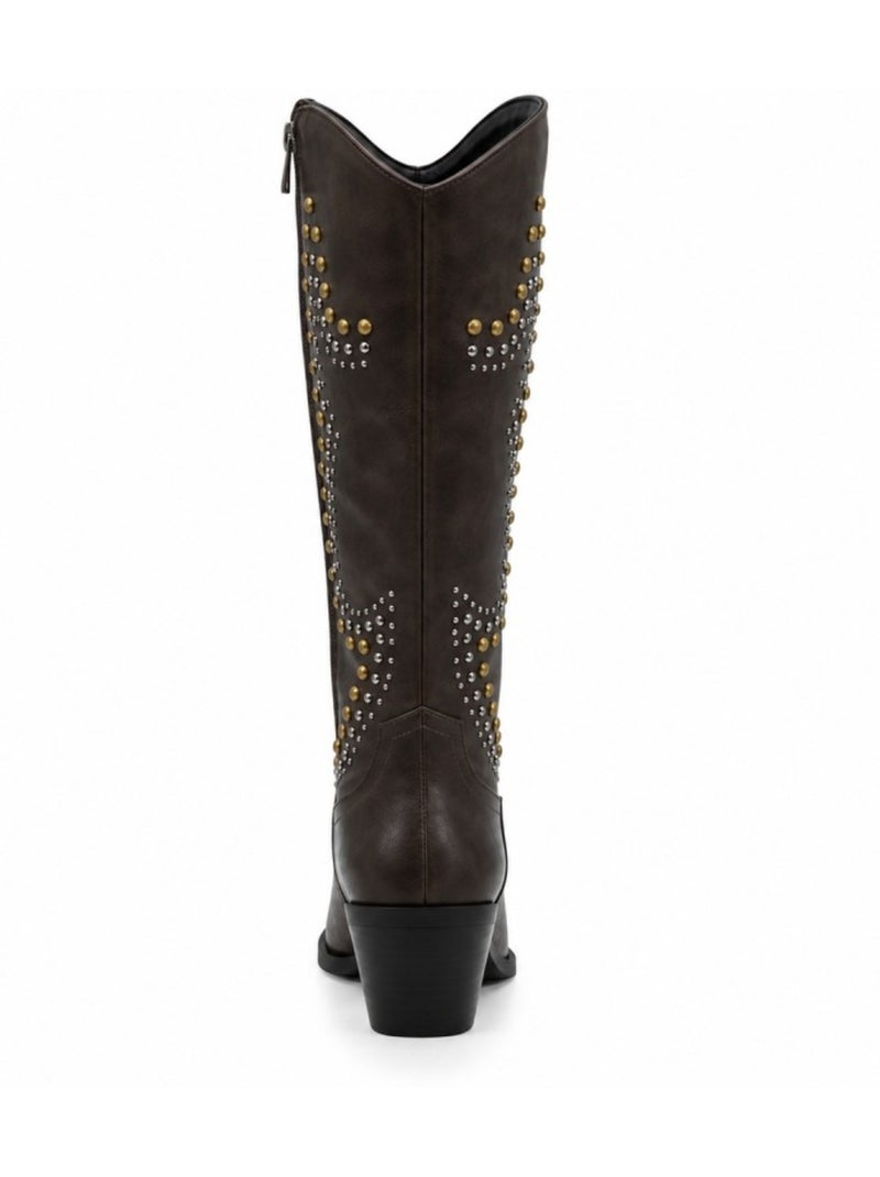 Botte matériau synthétique montevita Marron - Kiabi