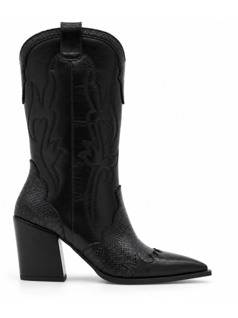 Botte matériau synthétique montevita Noir - Kiabi