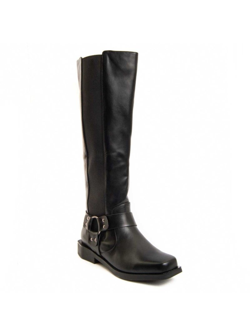 Botte Matière Synthétique Et Textile Montevita Noir - Kiabi