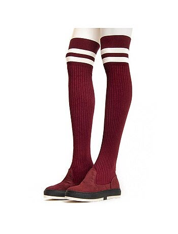 BOTTE SYNTHÉTIQUE BORDEAUX