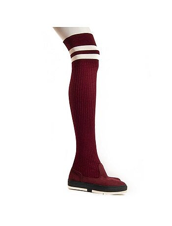 BOTTE SYNTHÉTIQUE BORDEAUX