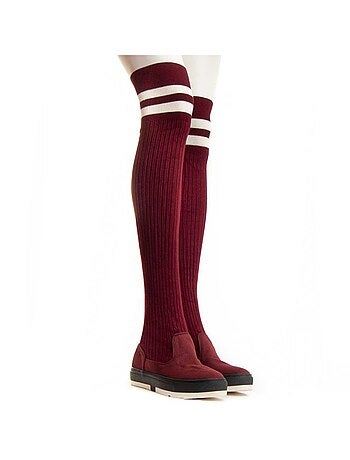 BOTTE SYNTHÉTIQUE BORDEAUX