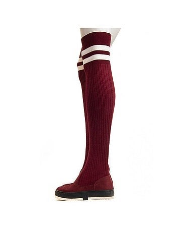 BOTTE SYNTHÉTIQUE BORDEAUX