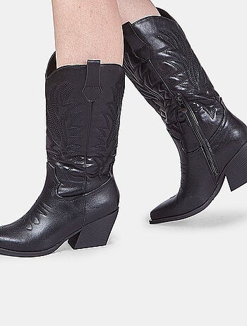 Botte western avec talon Bata
