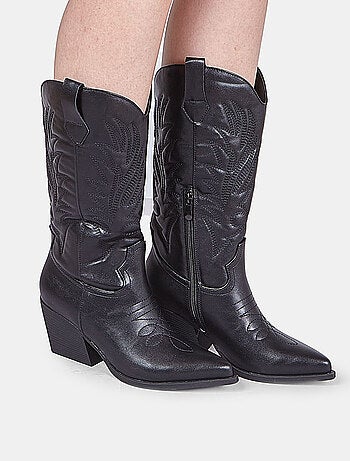 Botte western avec talon Bata