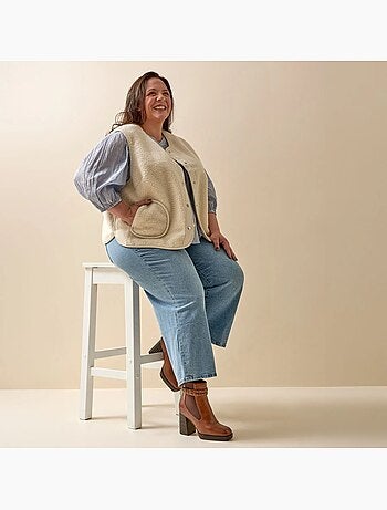 Bottes 2XL pour mollets larges - Modèle Kim