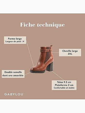 Bottes 2XL pour mollets larges - Modèle Kim