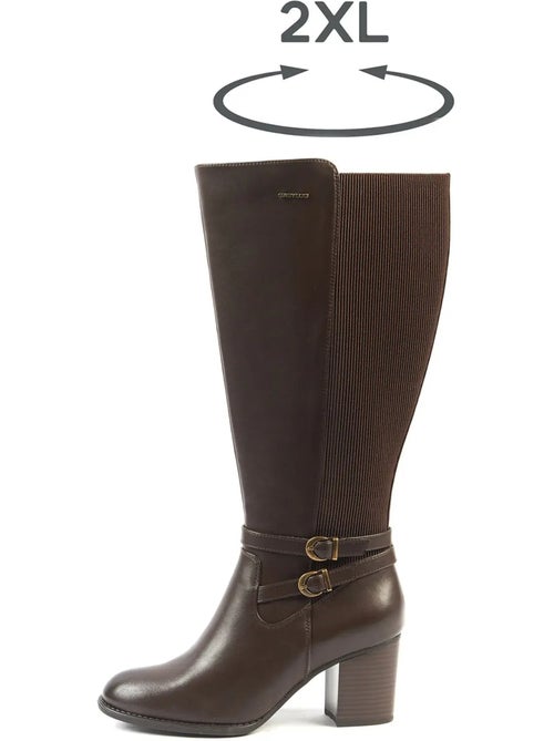 Bottes 2XL pour mollets larges - Modèle Marta XXL - Kiabi