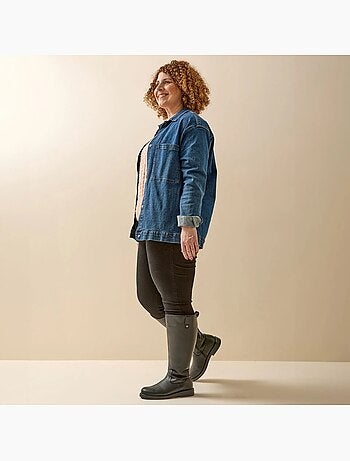 Bottes 3XL à mollet large - Modèle Lise