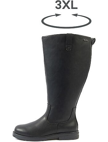 Bottes 3XL à mollet large - Modèle Lise