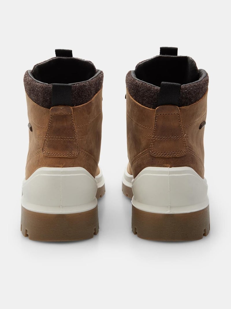 Bottes à lacets en nubuck BATA Marron - Kiabi