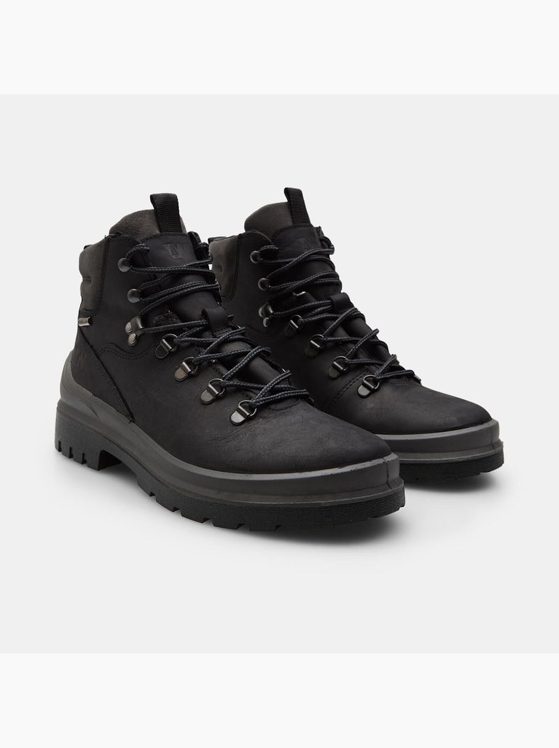 Bottes Miz Mooz McKinley - Cuir Noir - Taille 41 (US 9.5) - Lacets - Style Combat/randonneur - Neuf Sans Emballage