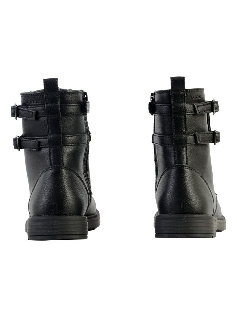 Bottes à Lacets Enfant Geox Eclair Noir - Kiabi
