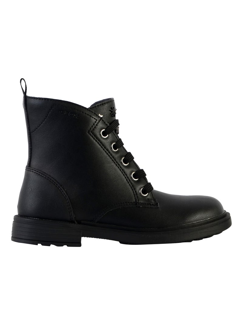 Bottes à Lacets Enfant Geox Eclair Noir - Kiabi