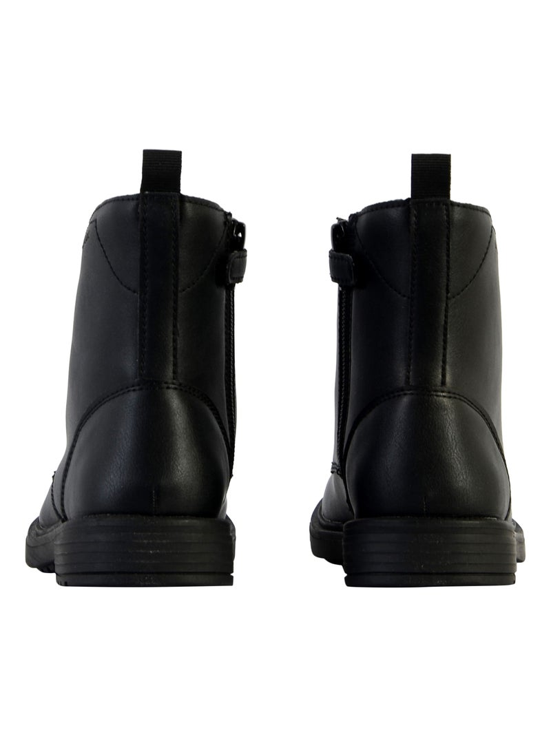 Bottes à Lacets Enfant Geox Eclair Noir - Kiabi