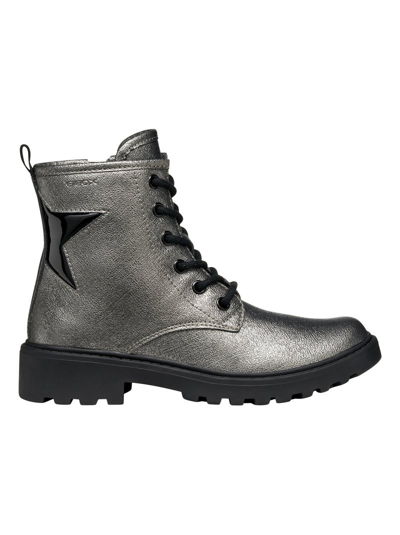 Bottes à Lacets Geox Casey Gris - Kiabi