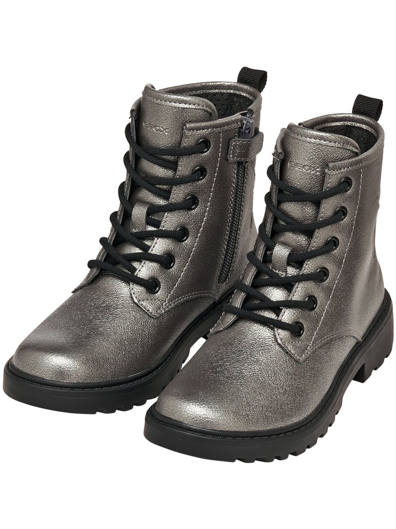 Bottes à Lacets Geox Casey Gris - Kiabi