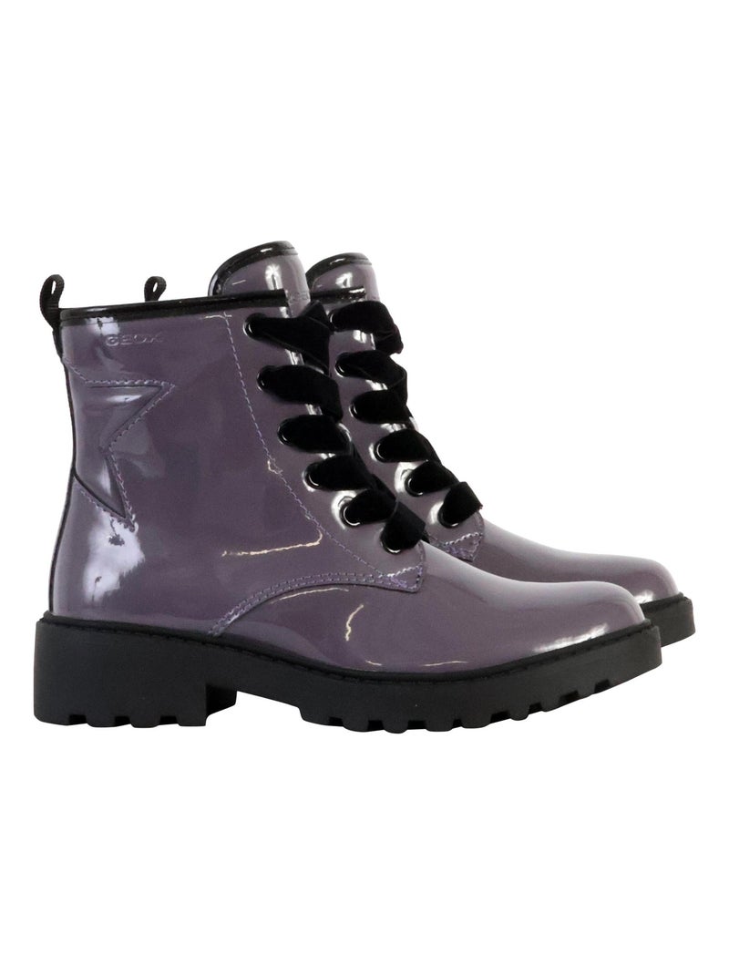 Bottes à Lacets Geox Casey Violet - Kiabi