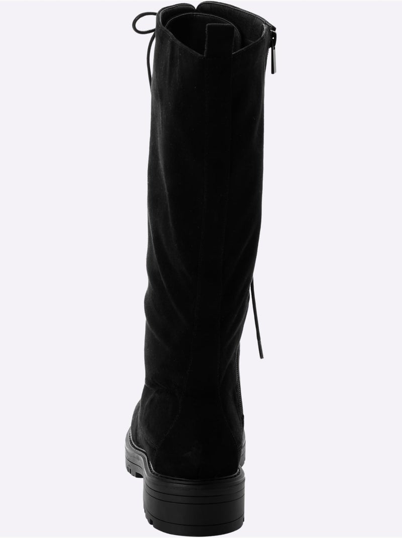 Bottes à lacets largeur pied normal - xxl - sheego Noir - Kiabi