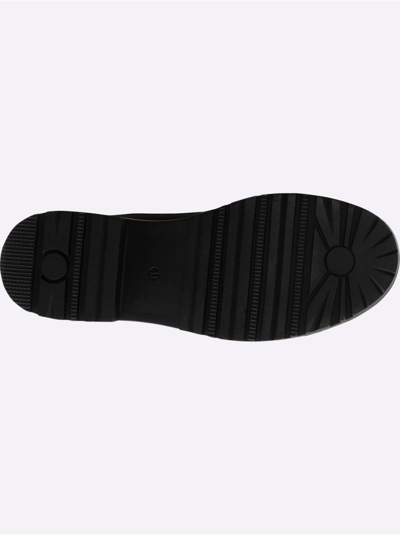 Bottes à lacets largeur pied normal - xxl - sheego Noir - Kiabi
