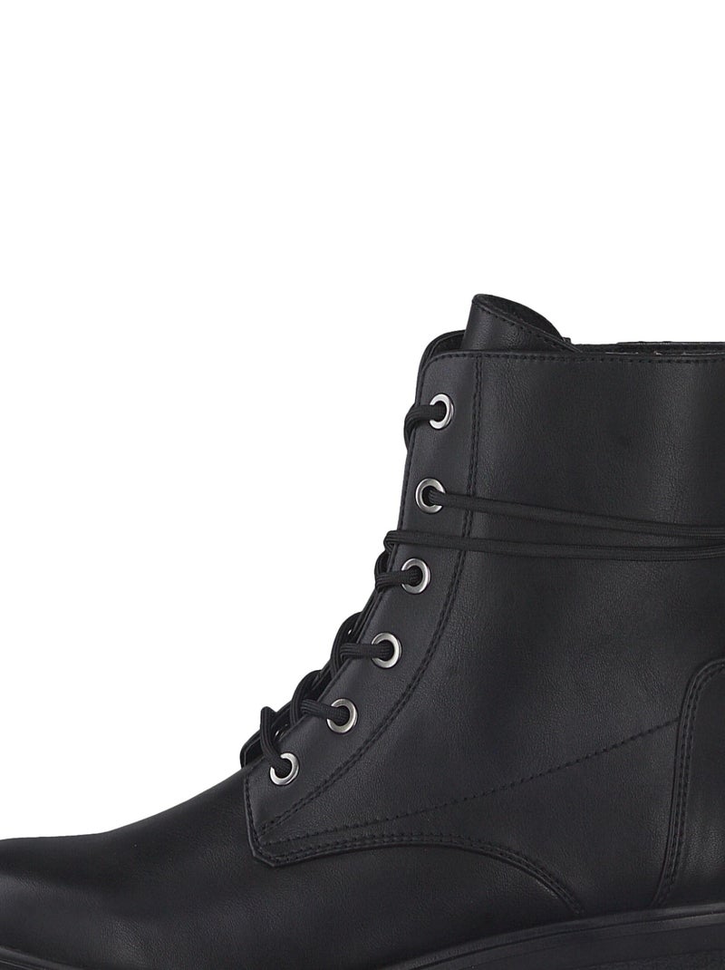 Bottes à Lacets Tamaris Noir - Kiabi