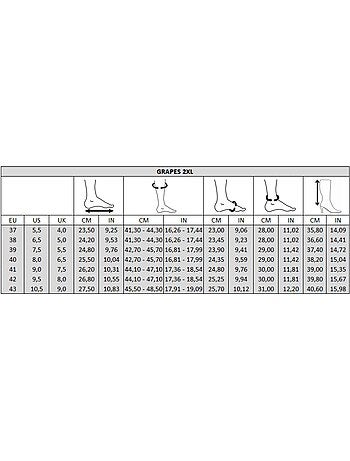 Bottes à mollet large 2XL - Modèle Grapes