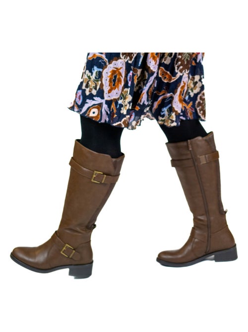 Bottes à mollet large 2XL - Modèle Litchi - Kiabi