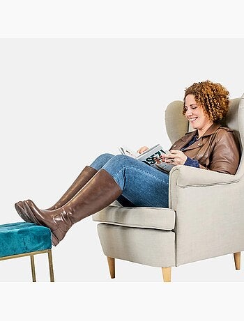 Bottes à mollet large 2XL - Modèle Melania