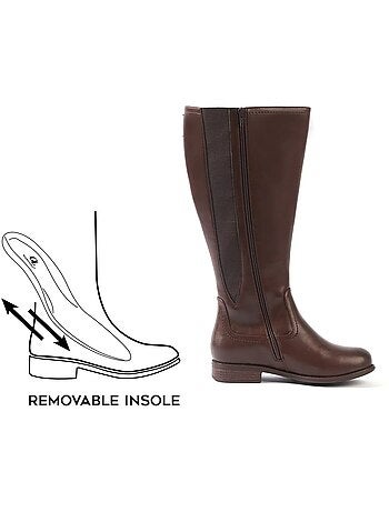 Bottes à mollet large 2XL - Modèle Melania