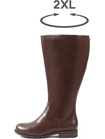 Bottes à mollet large 2XL - Modèle Melania