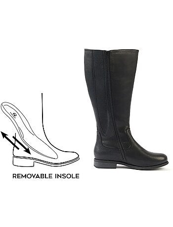 Bottes à mollet large 2XL - Modèle Melania