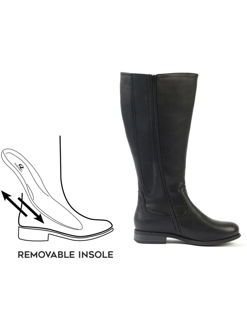 Bottes à mollet large 2XL - Modèle Melania Noir - Kiabi