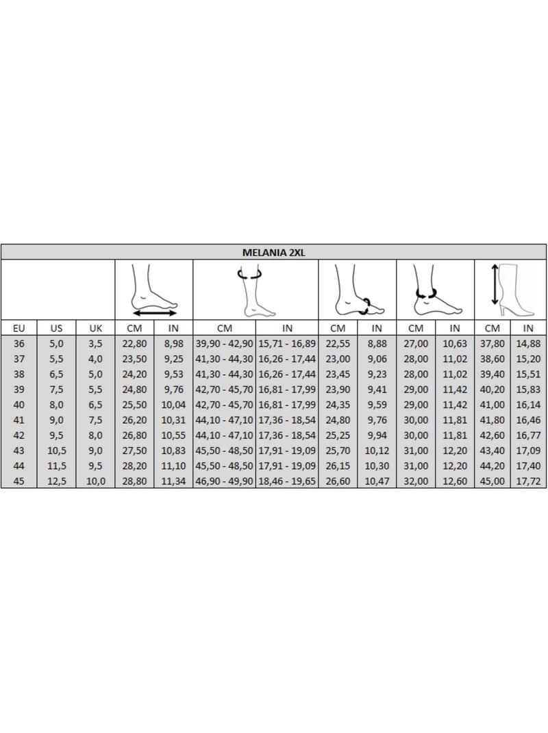 Bottes à mollet large 2XL - Modèle Melania Noir Noir - Kiabi