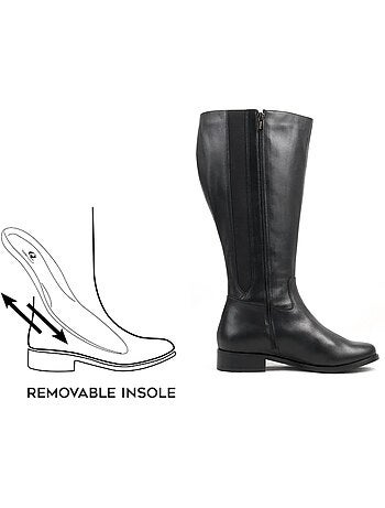 Bottes à mollet large 2XL - Modèle Paris