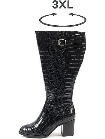 Bottes à mollet large 3XL - Modèle Romy
