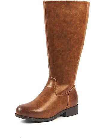 Bottes à mollet large taille 2XL - Modèle orange