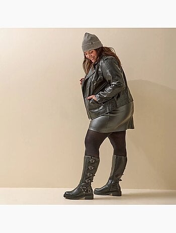 Bottes à mollet large taille 2XL - Modèle Penelope